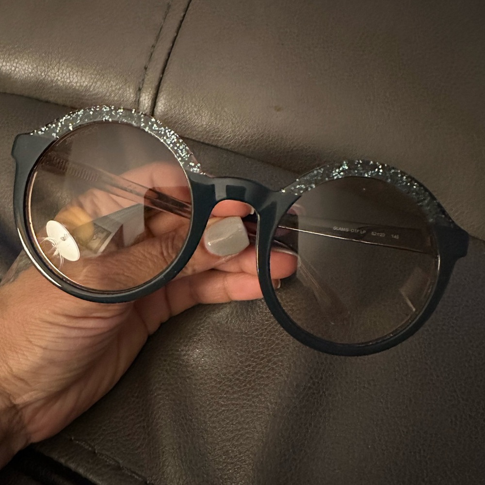 Stylish Green Glitter Sunglasses